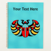 Bousier Abstrait de couleur vive Aqua Bleu (Devant)