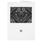 Bousier et fougères, en noir et blanc (Dos)