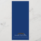 Boussole marine Menu Mariage jaune de la marine (Dos)