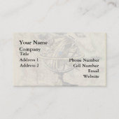 Boussole nautique vintage et carte (Devant)