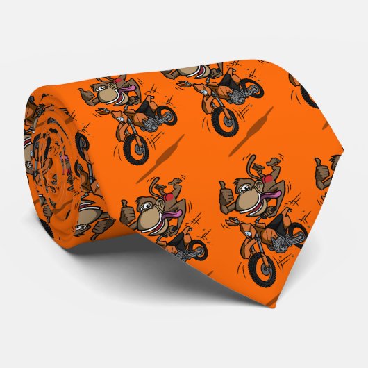 Bout de singe - cravate - orange (Roulé)