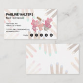 Bouteille à ongle et Casquette | Cartes de fidélit (Devant / Derrière)