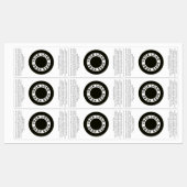 Bouteille blanche imperméable Étiquette avec logo  (Feuille)