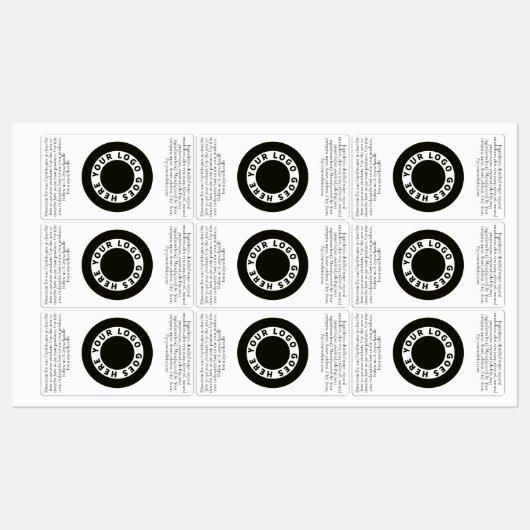 Bouteille blanche imperméable Étiquette avec logo  (Feuille)