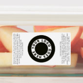 Bouteille blanche imperméable Étiquette avec logo  (Apposé)