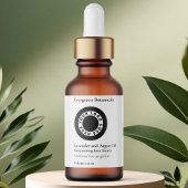 Bouteille blanche imperméable Étiquette avec logo