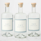 Bouteille bleu Dusty Étiquette V1 (Bouteilles)