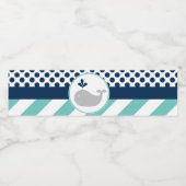 Bouteille bleue Baby shower d'eau Étiquettes (Étiquettes simples)