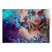 BOUTEILLE BLEUE EN PARKLES OR VERT TURQUOISE (Devant horizontal)