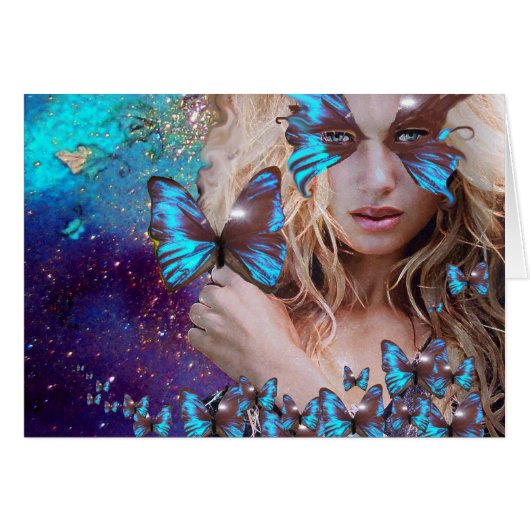 BOUTEILLE BLEUE EN PARKLES OR VERT TURQUOISE (Devant horizontal)