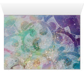 BOUTEILLE BLEUE EN PARKLES OR VERT TURQUOISE (Intérieur Horizontal (Bas))