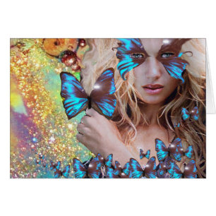 BOUTEILLE BLEUE EN PARKLES OR VERT TURQUOISE