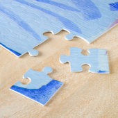 Bouteille bleue Encore Vie Puzzle (Côté)