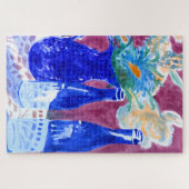 Bouteille bleue Encore Vie Puzzle (Horizontal)