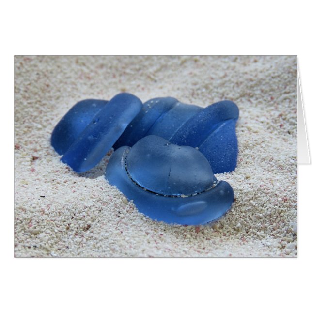Bouteille Bleue Haut Verre de mer (Devant horizontal)
