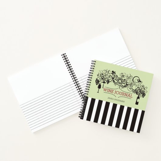 Bouteille-bouchon journal de dégustation de vin ma (Intérieur)
