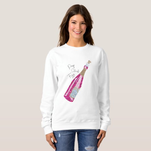 Bouteille Champagne Vacances Esprit Sweatshirt Des (Devant entier)
