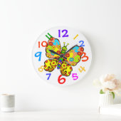 Bouteille colorée Enfants Pièce Horloge murale (Maison)