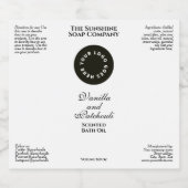 Bouteille cosmétique blanche imperméable étiquette (Étiquettes simples)