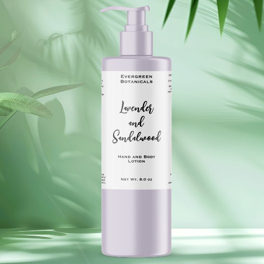 Bouteille cosmétique blanche imperméable étiquette