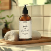 Bouteille cosmétique blanche imperméable étiquette