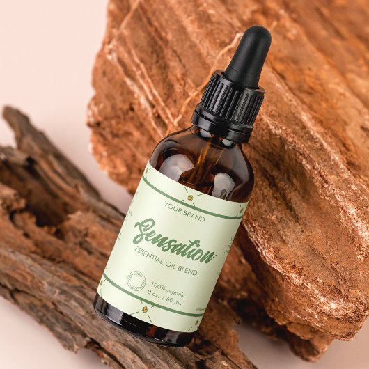 Bouteille Cosmétique modifiable Étiquette Retro Gr