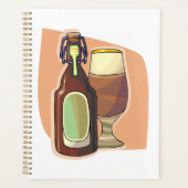 Bouteille de bière artisanale et verre Brasserie r (Devant)