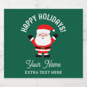 Bouteille de bière de Noël étiquettes avec dessin  (Étiquettes simples)