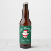 Bouteille de bière de Noël étiquettes avec dessin  (Devant)