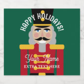 Bouteille de bière de Noël étiquettes avec imprimé (Étiquettes simples)