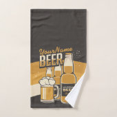Bouteille de bière personnalisée Barre de brassage (Serviette à main)