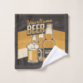 Bouteille de bière personnalisée Barre de brassage (Gant de toilette)