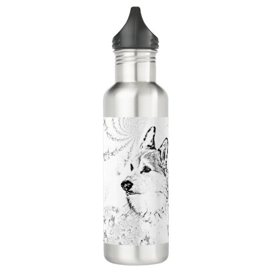 Bouteille de boisson thermique Motif de Corgi (Gauche)