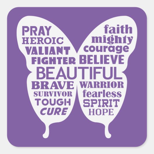 BOUTEILLE DE CANCER - Stickers ENCOURAGEANTS (Devant)