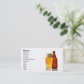 Bouteille de carte de visite de bière (Debout devant)