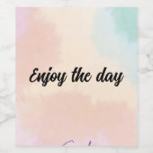 bouteille de champagne étiquette profiter de la jo (Étiquettes simples)