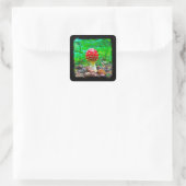 Bouteille de champignons - Stickers d'enveloppes (Sac)