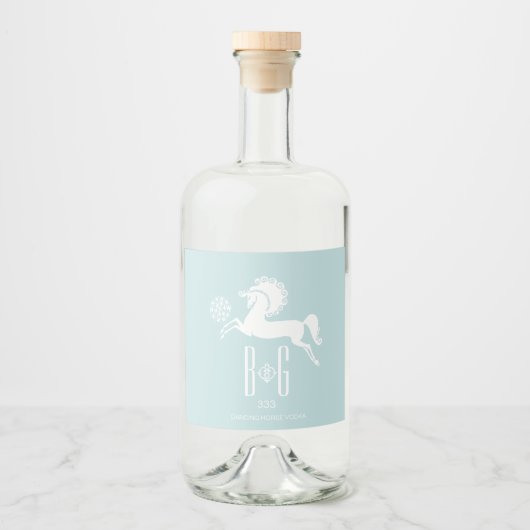 Bouteille de Cheval de danse Étiquette de Liquor (Devant)