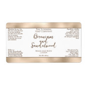 Bouteille de cosmétiques ou Étiquette de bocal - B (Devant)