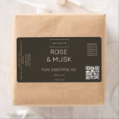 Bouteille de Étiquette à huile cosmétique Logo ave (En situation)