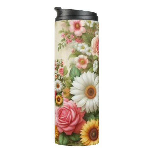 Bouteille de fleurs (Tourné sur la droite)