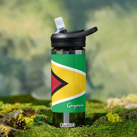 Bouteille de Guyana, drapeau patriotique de Guyana (Extérieur)