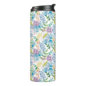 Bouteille de jardin rose bleu (Tourné sur la gauche)