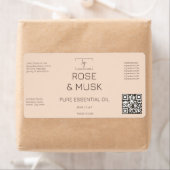 Bouteille de logotype Étiquette cosmétique avec co (En situation)