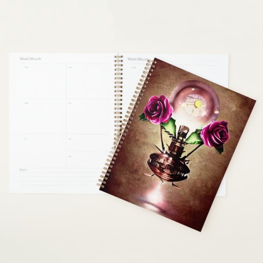 Bouteille de parfum flottante Steampunk (Devant avec enveloppe)