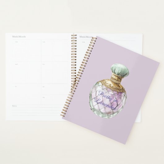 Bouteille de parfum Pretty in Lavender (Devant avec enveloppe)