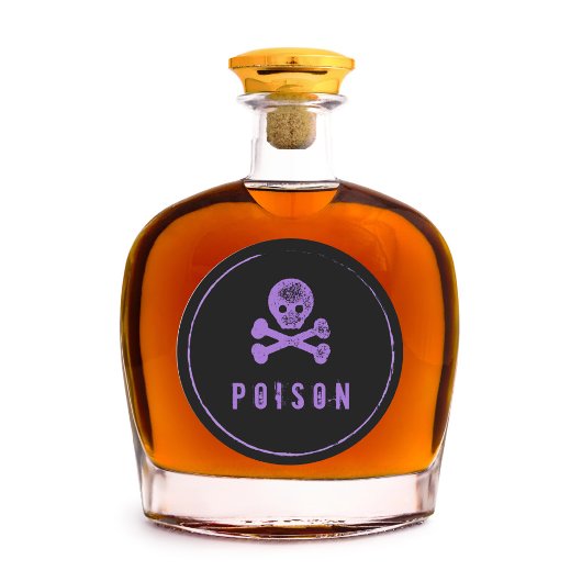 Bouteille de poison - Bouteille d'alcool étiquette