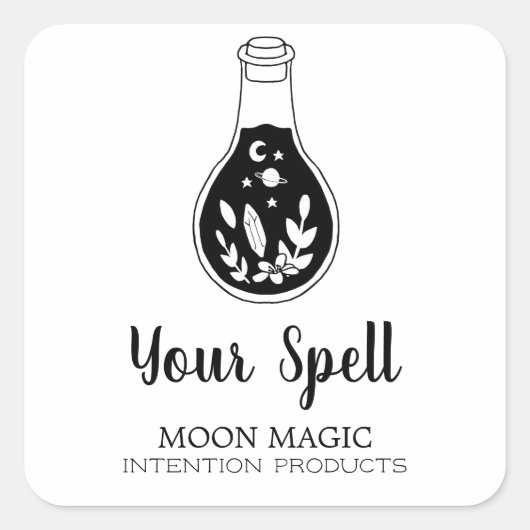 Bouteille de pots de cuisine Stickers blancs (Devant)