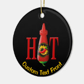 Bouteille de sauce chaude ornement céramique (Gauche)