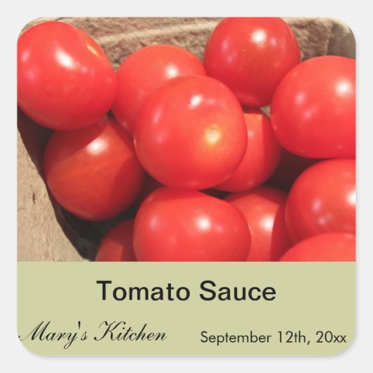 Bouteille de sauce tomate maison étiquettes (Devant)